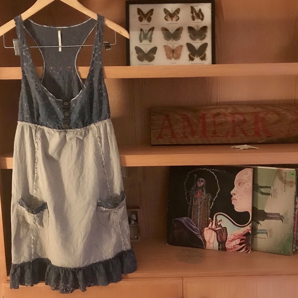 Free People Bohemian Sundress Blue 6